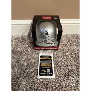 Frank Thomas signed "HOF 2014" autographed Chicago White Sox mini helmet JSA